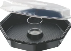 Octaview® mit Glas 160 x 160 x 60 mm Schwarz ungeteilt