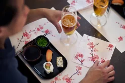 Papier-Tischset 30 x 40 cm Cherry Breeze Pink