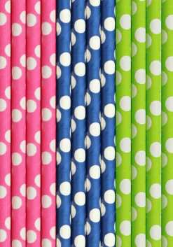 Papier-Trinkhalme 15 cm x Ø 8 mm Cocktail