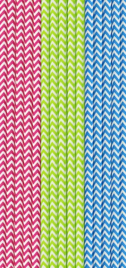 Papier-Trinkhalme 20 cm x Ø 6 mm Party