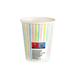 Pappbecher 24 cl Stripes Multi