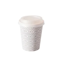 Pappbechermit Deckel 24 cl Waves