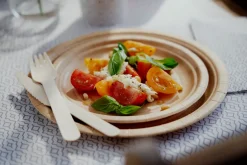 Pappteller Ø 18 cm Braun