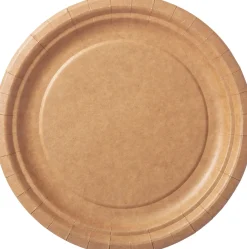 Pappteller Ø 18 cm Braun
