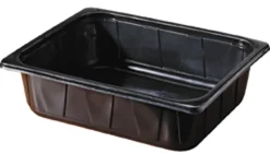 PP-Schale 1/2 GN 325 x 265 x 80 mm Schwarz ungeteilt