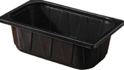 PP-Schale 1/4 GN 265 x 161 x 80 mm Schwarz ungeteilt