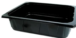 PP-Schale 1/2 GN 325 x 265 x 60 mm Schwarz ungeteilt