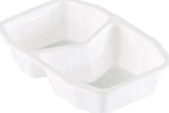 PP-Schale HMR 215 x 148 x 50 mm Weiß 2-Teilung