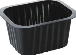 PP-Schälchen 138 x 114 x 70 mm Schwarz ungeteilt