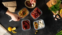 PP-Schälchen 138 x 114 x 53 mm Transparent 2-Teilung