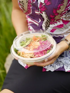 Salatschale Bagasse 900 ml Braun ungeteilt