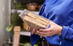 Sandwichbox, doppelt 160 x 85 x 65 mm Transparent ungeteilt