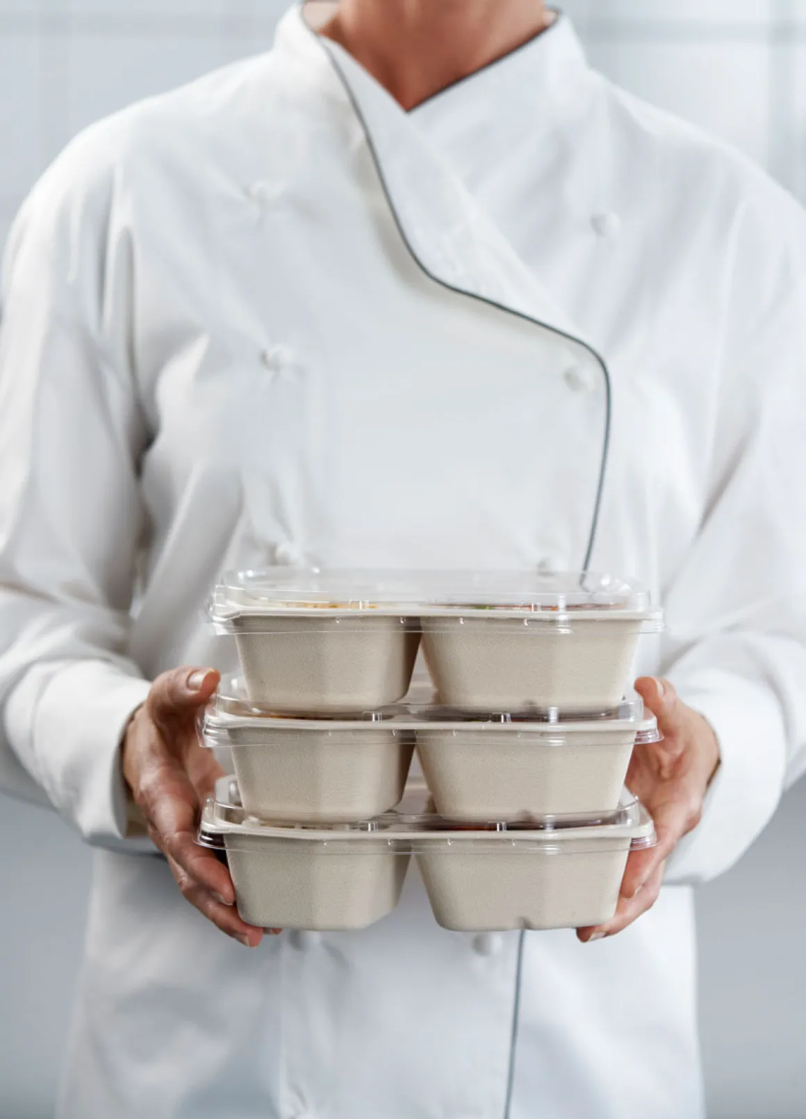 Schale HMR 215 x 148 x 50 mm Braun 2-Teilung