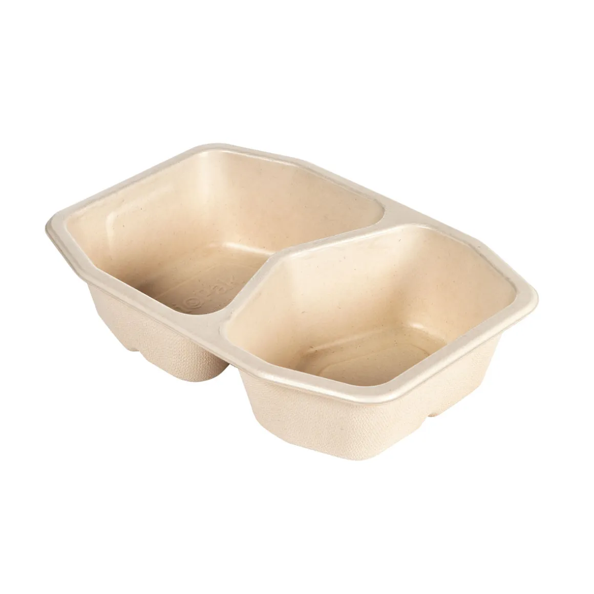 Schale HMR 215 x 148 x 50 mm Braun 2-Teilung