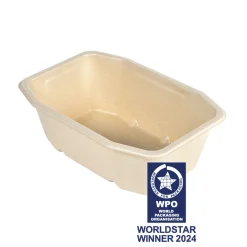 Schale HMR 215 x 148 x 70 mm Braun ungeteilt