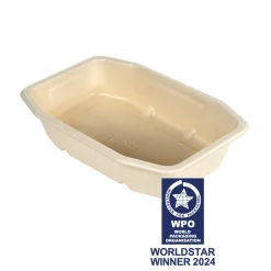 Schale HMR 215 x 148 x 40 mm Braun ungeteilt