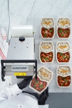 Schale HMR 215 x 148 x 50 mm Braun 2-Teilung