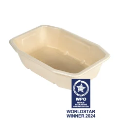 Schale HMR 215 x 148 x 50 mm Braun ungeteilt