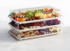 Servierplatte, Bagasse 460 x 300 x 25 mm Braun