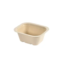 Side Dish Tray 140 x 116 x 55 mm Braun ungeteilt