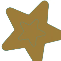 Silhouettes Airlaid Serviette 33 x 33 cm Golden star decor