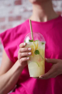 Strohhalme 23 cm x Ø 8 mm Braun