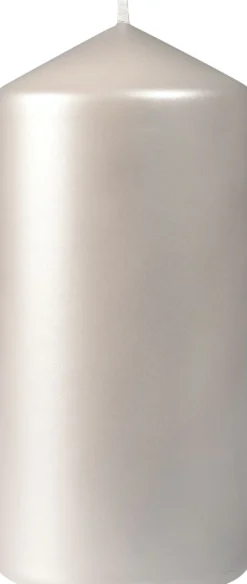 Stumpenkerze matt 150 x Ø 70 mm 50 Std. Silber
