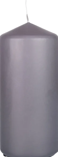 Stumpenkerzen 150 x Ø 70 mm 62 Std. Grau