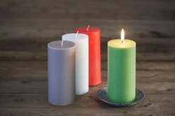 Stumpenkerzen 150 x Ø 70 mm 50 Std. Rot