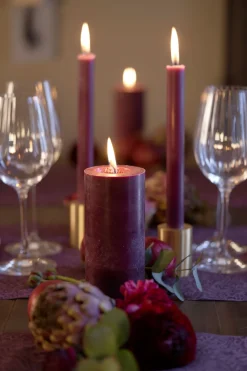 Stumpenkerzen 150 x Ø 70 mm 50 Std. Plum