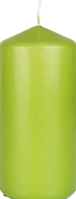 Stumpenkerzen 150 x Ø 70 mm 62 Std. Leaf Green