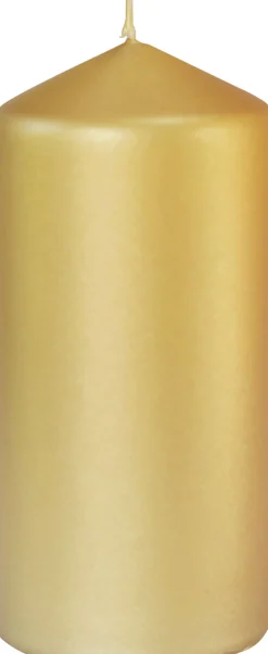Stumpenkerzen, matt 150 x Ø 70 mm 50 Std. Gold