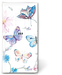 Taschentücher 21,5 x 22 cm Butterflies