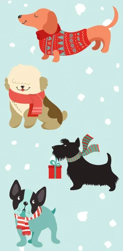 Taschentücher 21,5 x 22 cm Merry Dogs