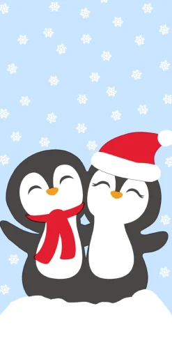 Taschentücher 21,5 x 22 cm Penguin Santas