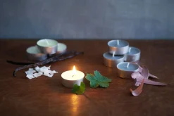 Teelichte, 4 Std. Ø 39 mm 4 Std. Sand