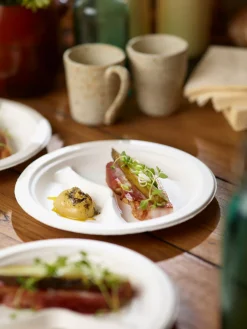 Teller 2-geteilt Ø 22 cm Weiß