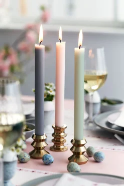 Tischkerzen 250 x Ø 22 mm 9 Std. Mint Blue