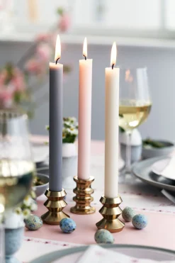 Tischkerzen 250 x Ø 22 mm 9 Std. Grau