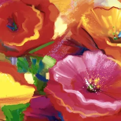 Tissue-Serviette 33 x 33 cm Abstract Floral 3-lagig