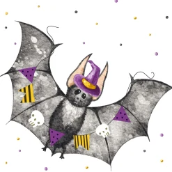Tissue-Serviette 33 x 33 cm Bat Halloween 3-lagig