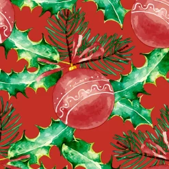 Tissue-Serviette 33 x 33 cm Baubles In Red 3-lagig