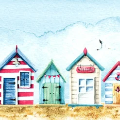 Tissue-Serviette 33 x 33 cm Beach Houses 3-lagig