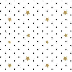Tissue-Serviette 33 x 33 cm Black Stars 3-lagig