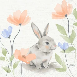 Tissue-Serviette 33 x 33 cm Bunny Bloom 3-lagig