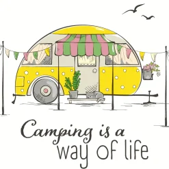 Tissue-Serviette 33 x 33 cm Camp Life 3-lagig