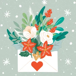 Tissue-Serviette 33 x 33 cm Christmas Letter 3-lagig