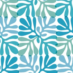 Tissue-Serviette 33 x 33 cm Coral Pattern Blue 3-lagig