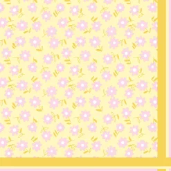 Tissue-Serviette 24 x 24 cm Ditsy yellow 3-lagig