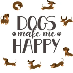 Tissue-Serviette 33 x 33 cm Dog Happy 3-lagig